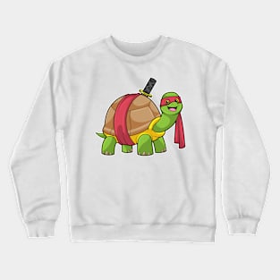 Turtle at Martial arts with Sword Crewneck Sweatshirt